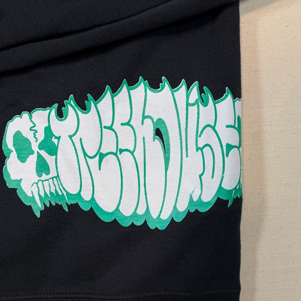 Treehouse Hoodie Black Streetwear Graffiti Graphic Pullover Mens Size Medium - Picture 3 of 8
